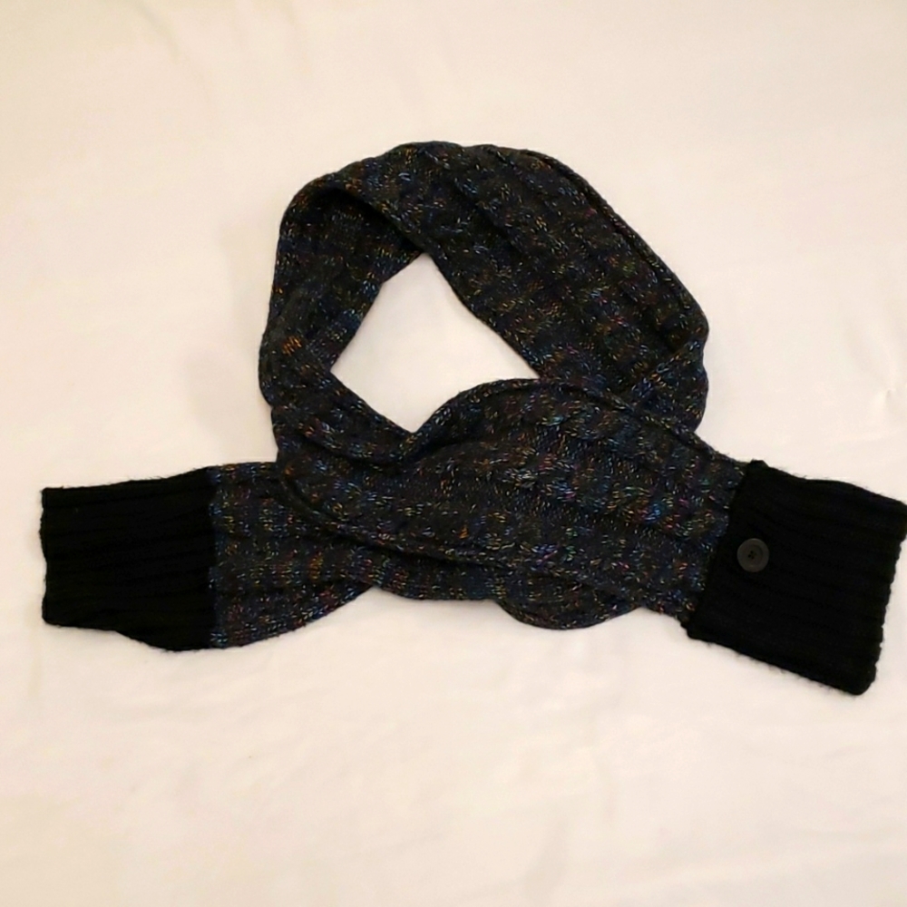 Columbia Twilight Ride Scarf Knit Hand Warming Pocket Multicolored Knit OS
